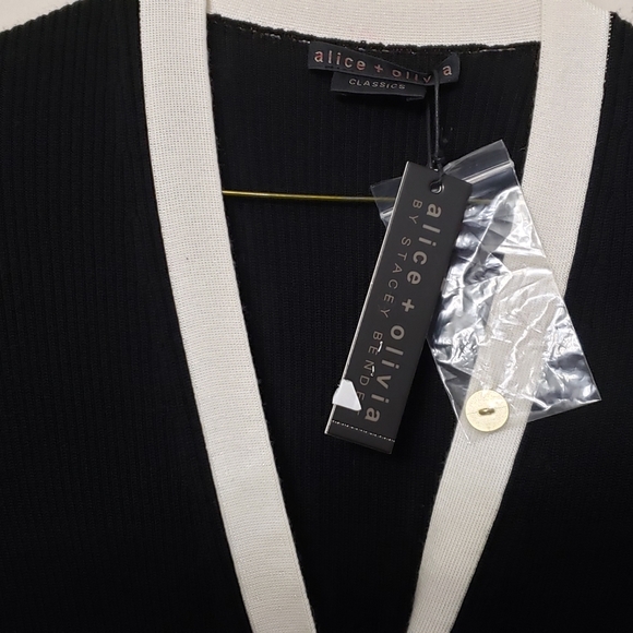 Alice + Olivia Alcina Rib-Knit Sweater Dress - Size XL - Picture 11 of 14